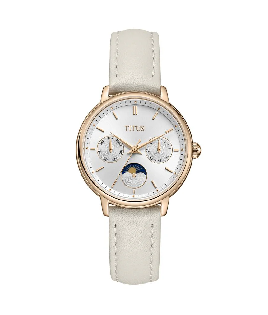 [WOMEN] Fashionista Multi-Function Day & Night Quartz Leather Watch [W06-03404-008]