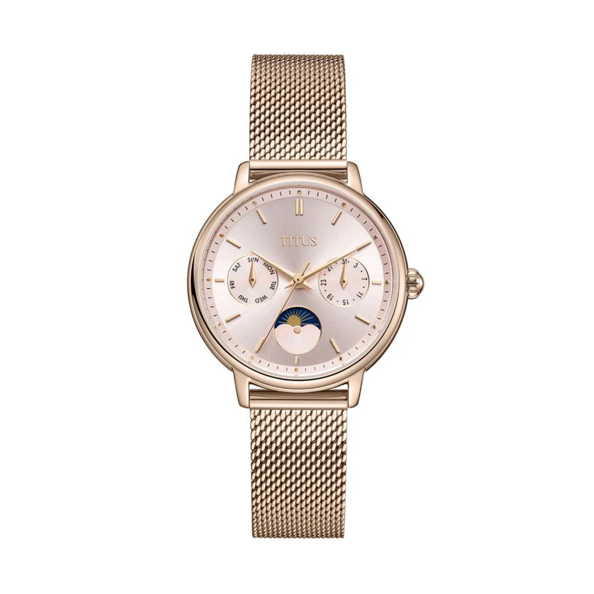 [WOMEN] Fashionista Multi-Function Day & Night Quartz Stainless Steel Watch [W06-03404-009]
