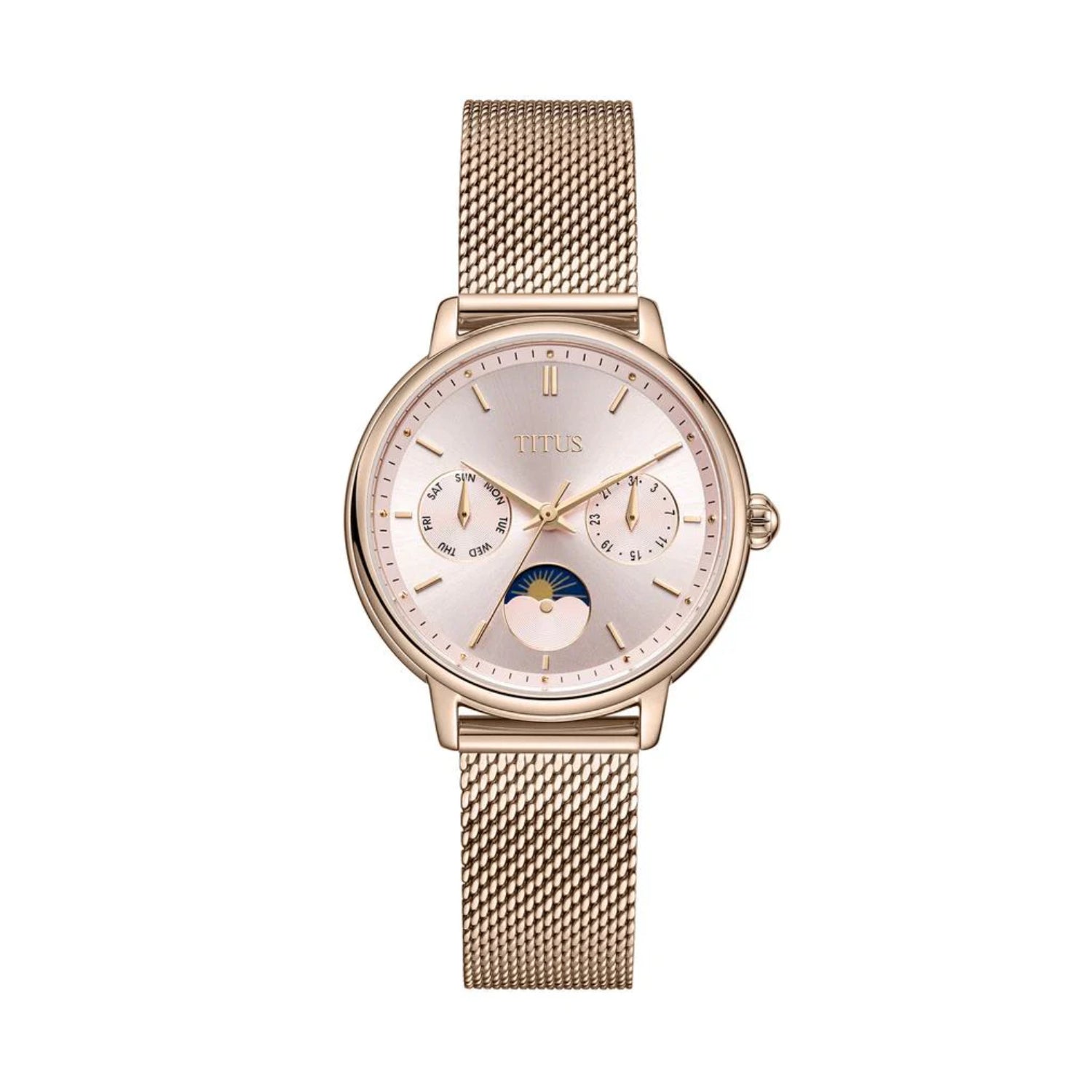 [WOMEN] Fashionista Multi-Function Day & Night Quartz Stainless Steel Watch [W06-03404-009]