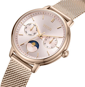 [WOMEN] Fashionista Multi-Function Day & Night Quartz Stainless Steel Watch [W06-03404-009]
