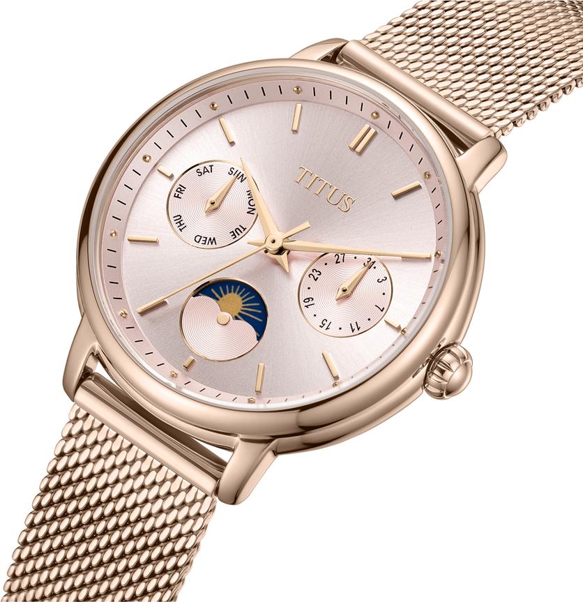 [WOMEN] Fashionista Multi-Function Day & Night Quartz Stainless Steel Watch [W06-03404-009]