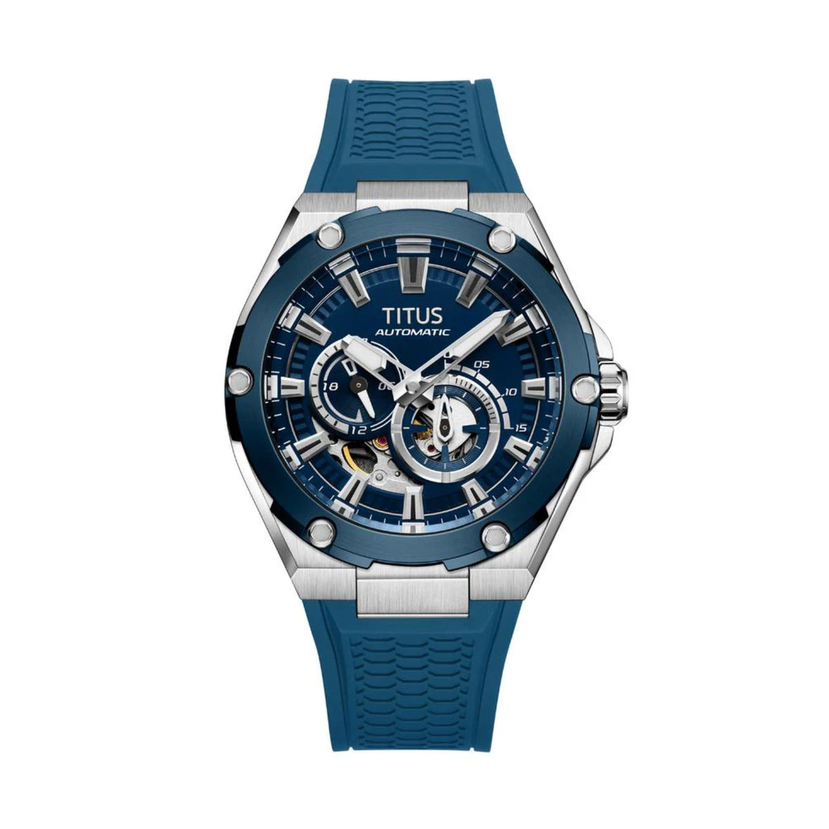 [MEN] Voyager Multi-Function Mechanical Silicon Men Watch [W06-03410-005]