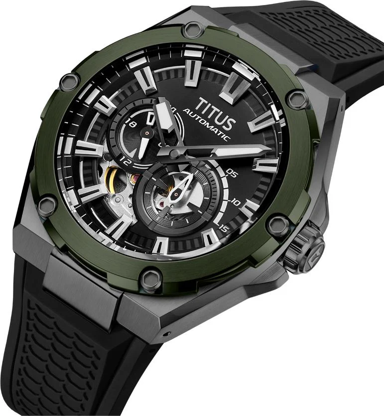 [MEN] Voyager Multi-Function Mechanical Silicon Men Watch [W06-03410-007]