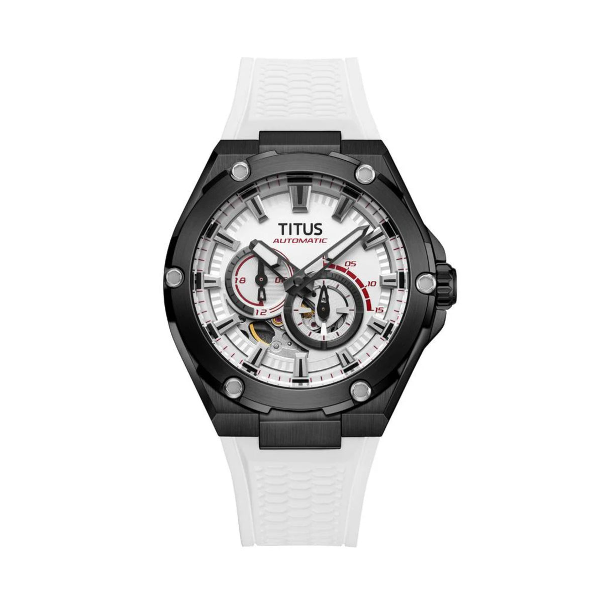 [MEN] Voyager Multi-Function Mechanical Silicon Men Watch [W06-03410-009]