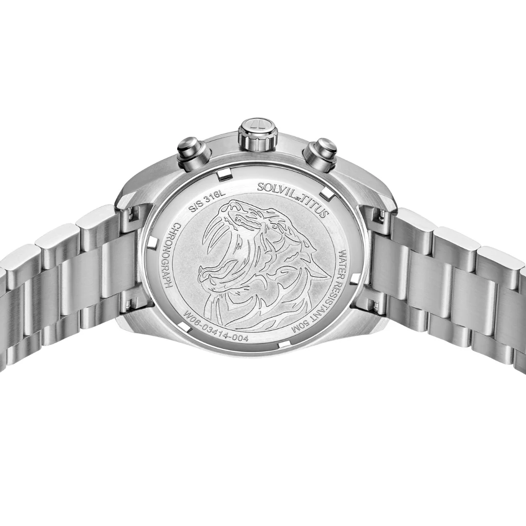 [MEN] Saber Chronograph Quartz Stainless Steel Watch [W06-03414-004]
