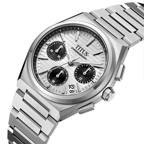 [MEN] Vinyl Chronograph Quartz Stainless Steel Watch [W06-03415-001]