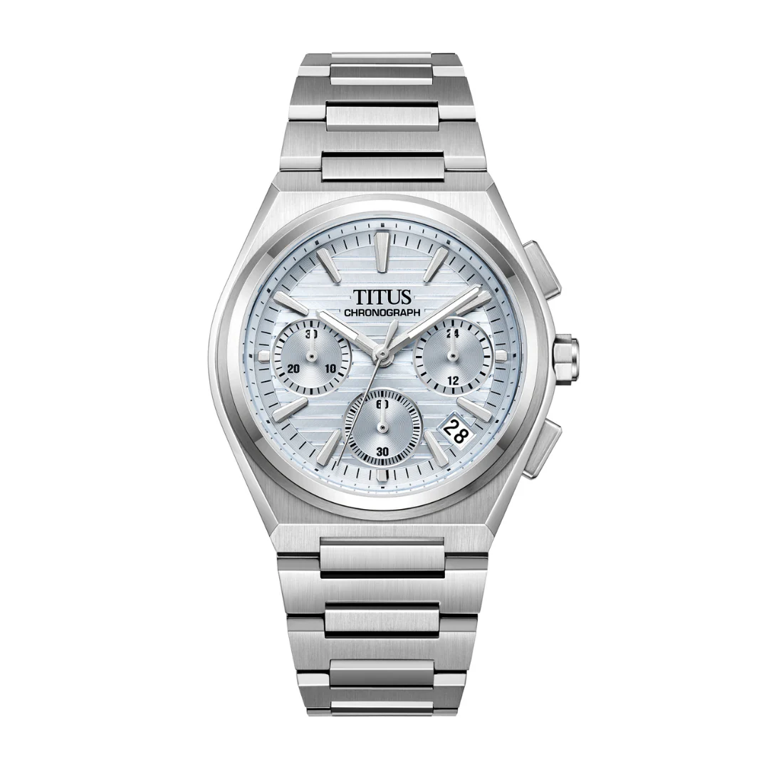 [MEN] Vinyl Chronograph Quartz Stainless Steel Watch [W06-03415-002]