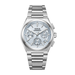 [MEN] Vinyl Chronograph Quartz Stainless Steel Watch [W06-03415-002]