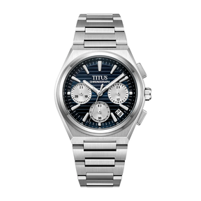 [MEN] Vinyl Chronograph Quartz Stainless Steel Watch [W06-03415-003]