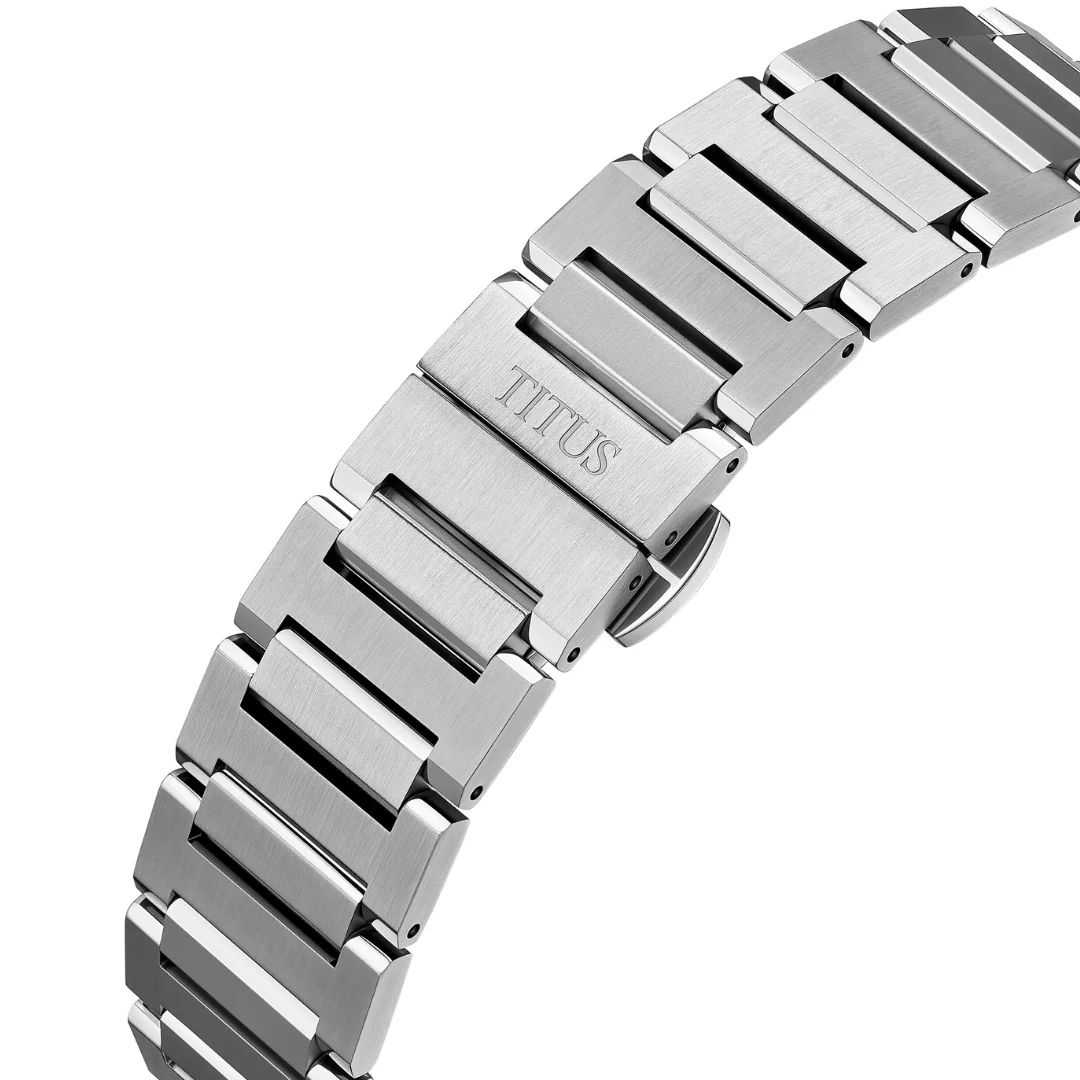 [MEN] Vinyl Chronograph Quartz Stainless Steel Watch [W06-03415-003]