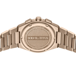 [MEN] Vinyl Chronograph Quartz Stainless Steel Watch [W06-03415-005]