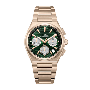 [MEN] Vinyl Chronograph Quartz Stainless Steel Watch [W06-03415-006]