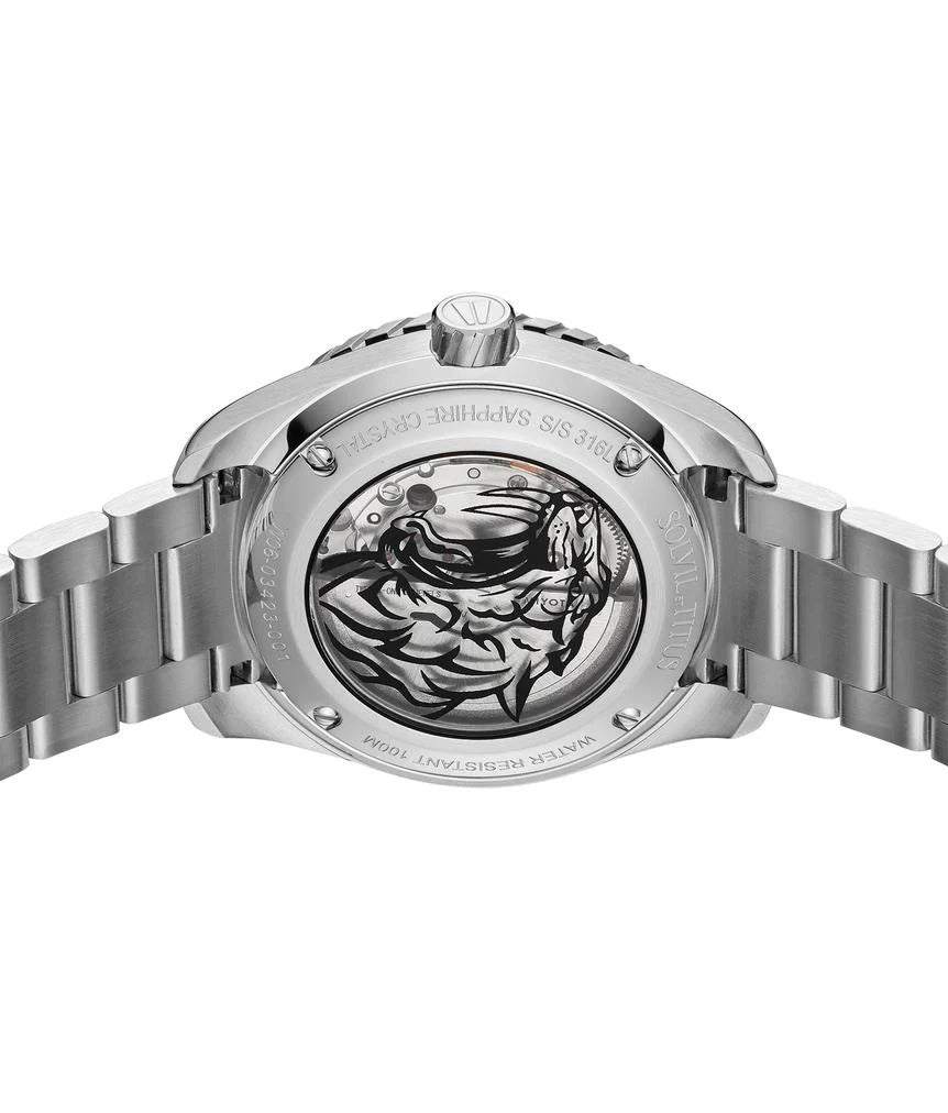 [MEN] Saber 3 Hands Date Automatic Stainless Steel Watch [W06-03423-001]