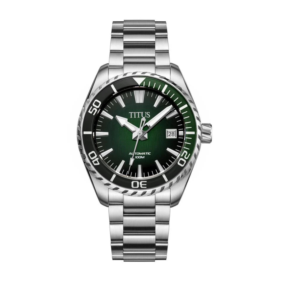 [MEN] Saber 3 Hands Date Automatic Stainless Steel Watch [W06-03423-002]
