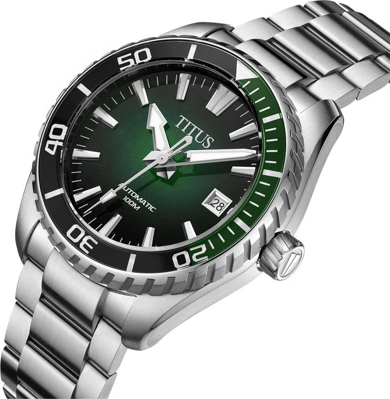 [MEN] Saber 3 Hands Date Automatic Stainless Steel Watch [W06-03423-002]