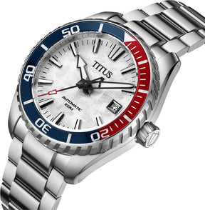 [MEN] Saber 3 Hands Date Automatic Stainless Steel Watch [W06-03423-003]