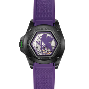Solvil et Titus x Evangelion "EVA-01" Quest Collection Limited Edition Multi-Function Automatic Silicone Watch [W06-03426-001]