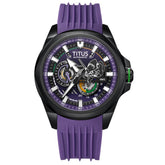 Solvil et Titus x Evangelion "EVA-01" Quest Collection Limited Edition Multi-Function Automatic Silicone Watch [W06-03426-001]