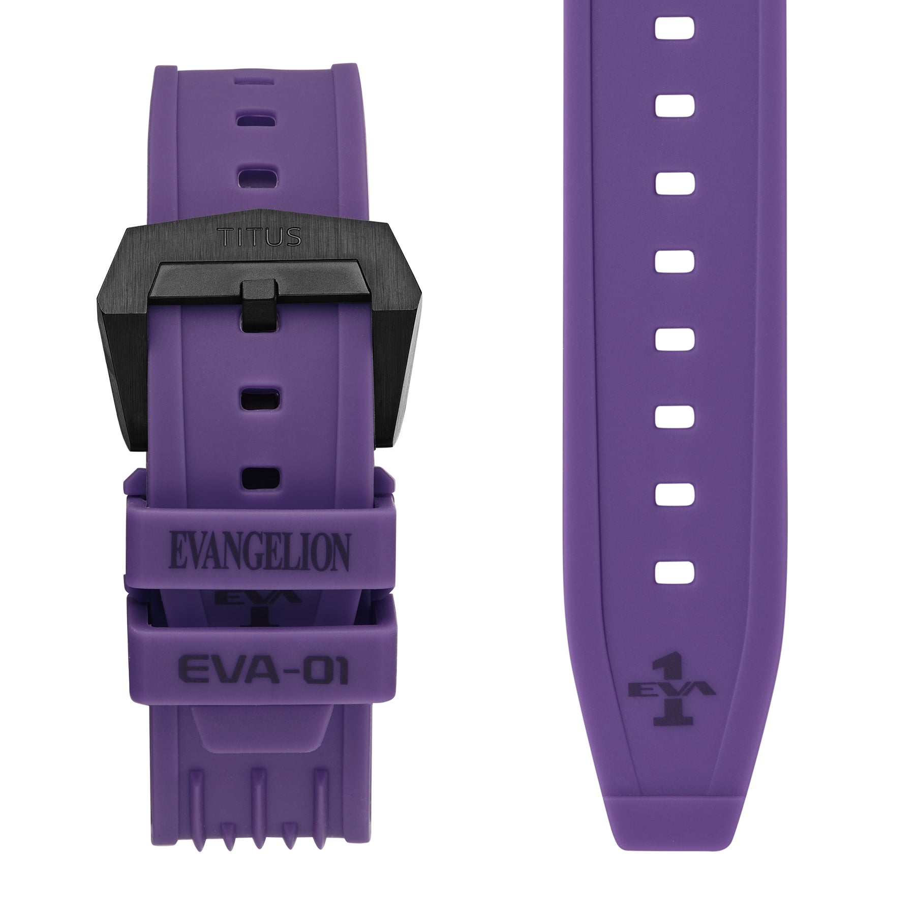 Solvil et Titus x Evangelion "EVA-01" Quest Collection Limited Edition Multi-Function Automatic Silicone Watch [W06-03426-001]