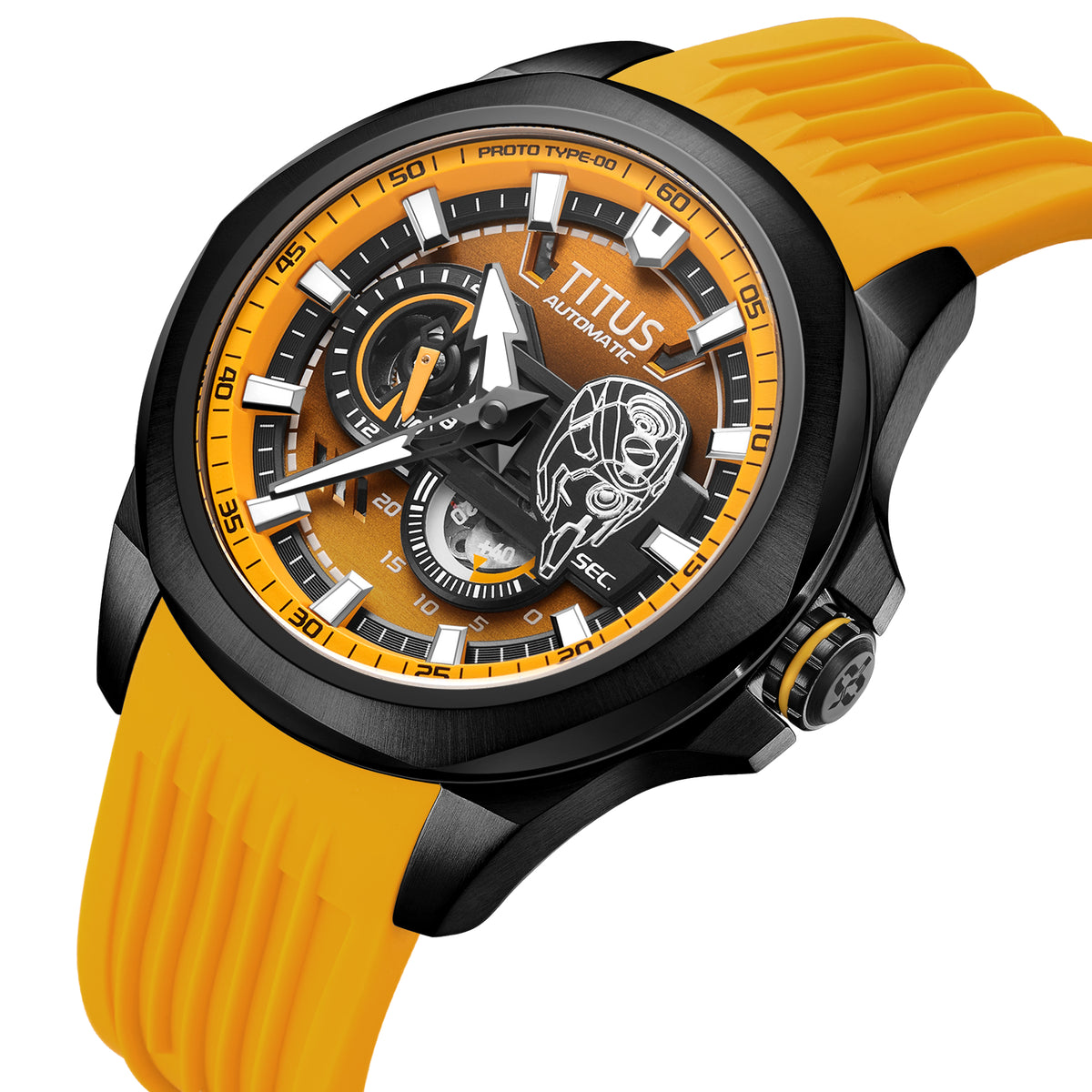 Solvil et Titus x Evangelion "EVA-00" Quest Collection Limited Edition Multi-Function Automatic Silicone Watch [W06-03426-003]