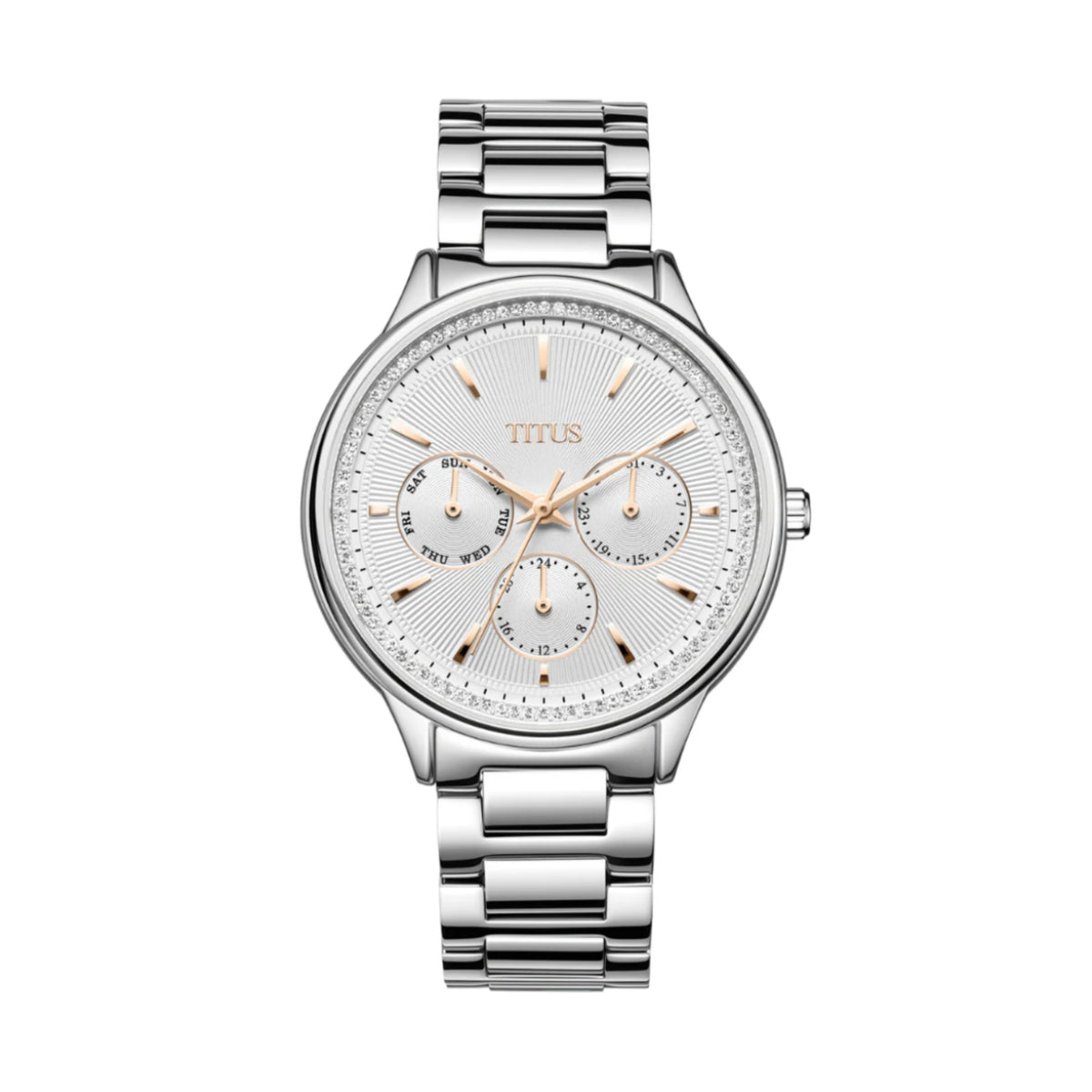 [WOMEN] Fashionista Multi-Function Quartz Stainless Steel Watch [W06-03428-001]