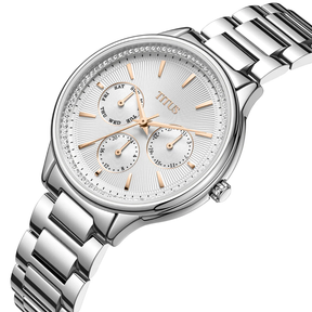 [WOMEN] Fashionista Multi-Function Quartz Stainless Steel Watch [W06-03428-001]