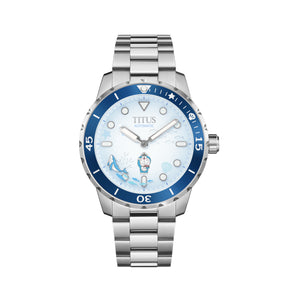 Solvil et Titus Doraemon 3 Hands Automatic Stainless Steel Watch [W06-03432-001]