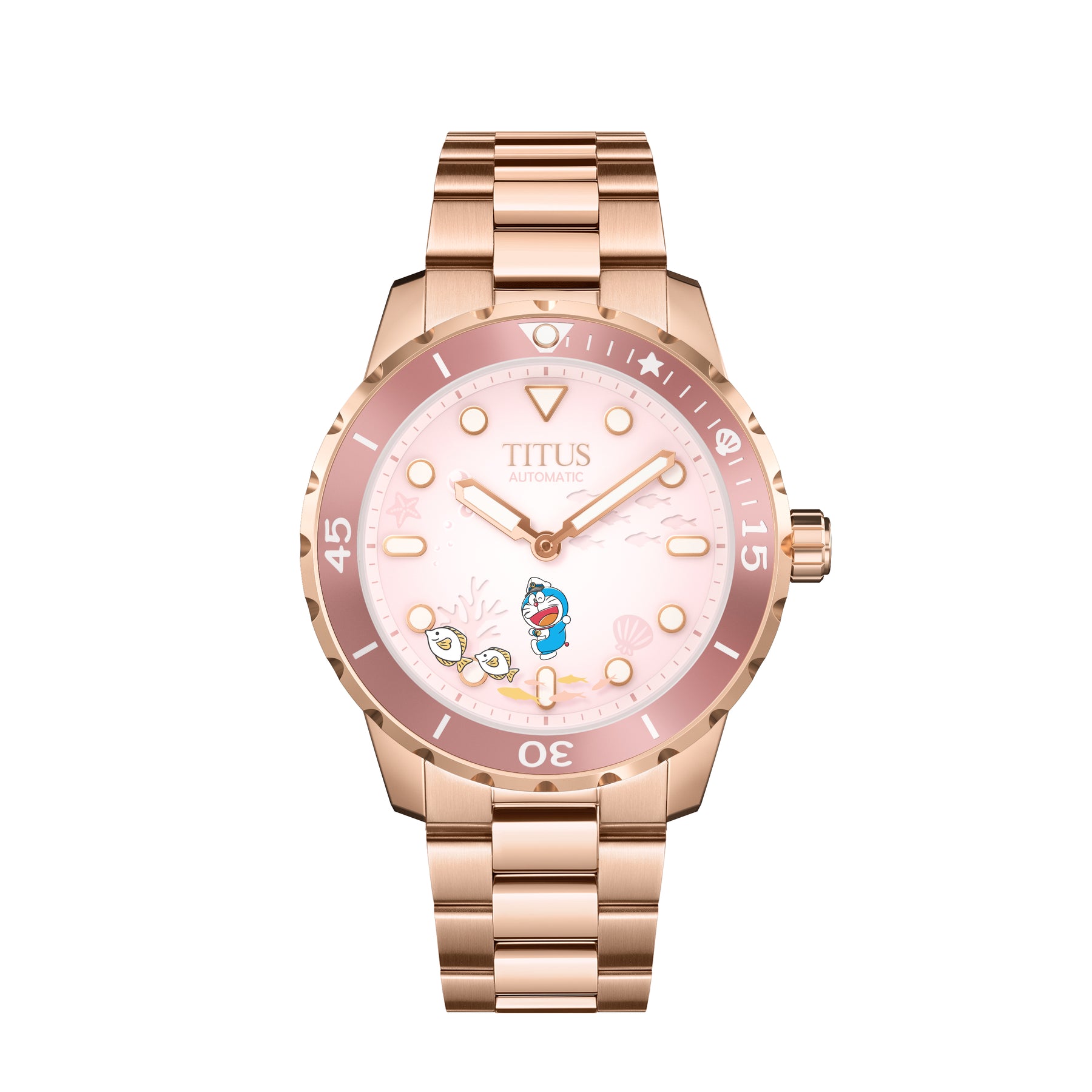Solvil et Titus Doraemon 3 Hands Automatic Stainless Steel Watch [W06-03432-002]