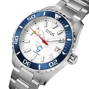 Solvil et Titus Doraemon 3 Hands Date Automatic Stainless Steel Watch [W06-03433-001]