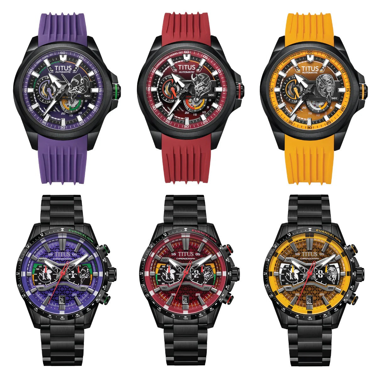 Solvil et Titus x EVANGELION Limited Edition Full Set (6 pcs) [W06-FS030-038/098]