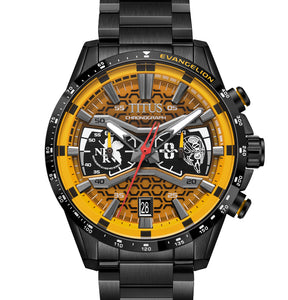 Solvil et Titus x Evangelion "EVA-00" Saber Collection Limited Edition Chronograph Quartz Stainless Steel Watch [W06-03427-003]