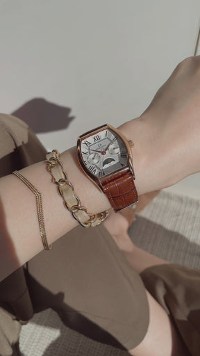 [WOMEN] Barista Multi-Function Quartz Leather Watch [W06-03220-003]