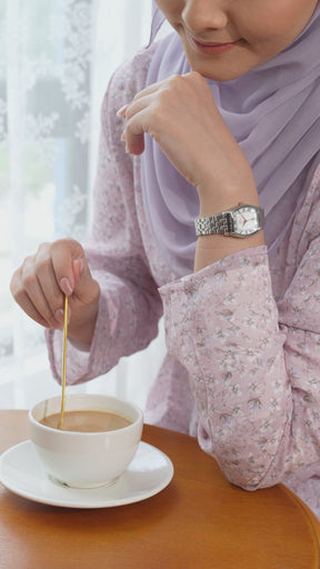 [WOMEN] Barista 3 Hands Date Quartz Stainless Steel Watch [W06-02825-018]