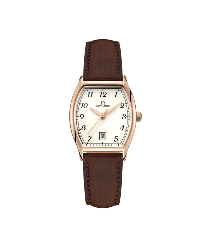 [WOMEN] Barista 3 Hands Date Quartz Leather Watch [W06-02825-009]