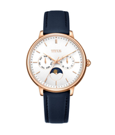 [WOMEN] Fashionista Multi-Function with Day Night Indicator Quartz Leather Watch [W06-03071-013]