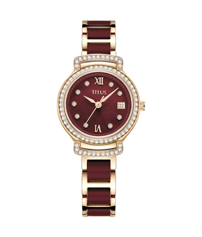 [WOMEN] Fair Lady 3 Hands Date Quartz Stainless Steel With Ceramic Watch [W06-03139-003]