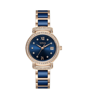 [WOMEN] Fair Lady 3 Hands Date Quartz Stainless Steel With Ceramic Watch [W06-03139-009]