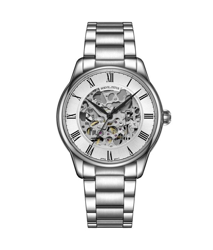 [MEN] Classic 3 Hands Automatic Stainless Steel Watch [W06-03234-001]