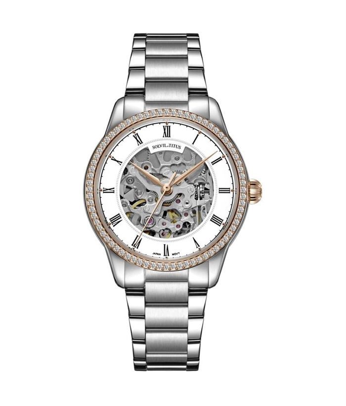 [WOMEN] Enlight 3 Hands Automatic Stainless Steel Watch [W06-03235-001]