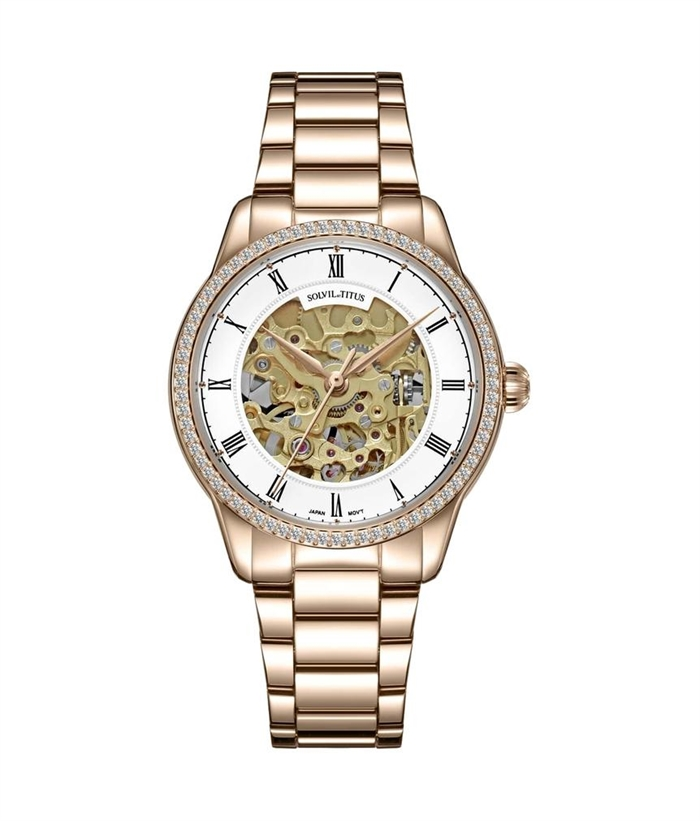 [WOMEN] Enlight 3 Hands Automatic Stainless Steel Watch [W06-03311-001]