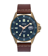 [MEN] Valor 3 Hands Date Automatic Leather Watch [W06-03250-012]