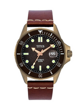 [MEN] Valor 3 Hands Date Automatic Leather Watch [W06-03250-015]