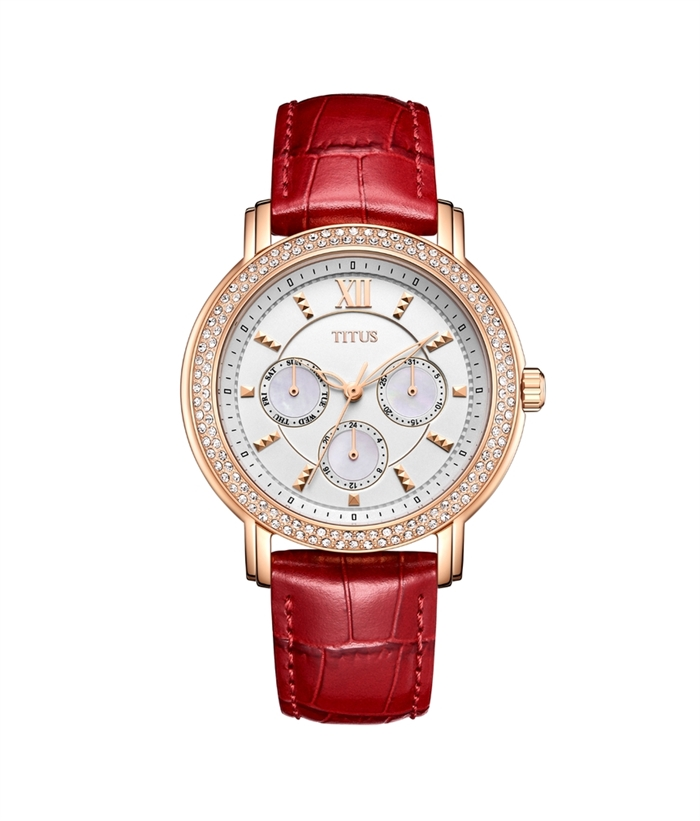 [WOMEN] Fashionista Multi-Function Quartz Leather Watch [W06-03251-003]