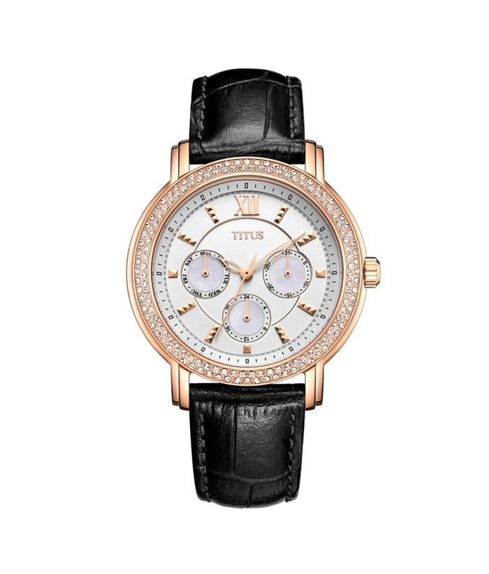 [WOMEN] Fashionista Multi-Function Quartz Leather Watch [W06-03251-006]