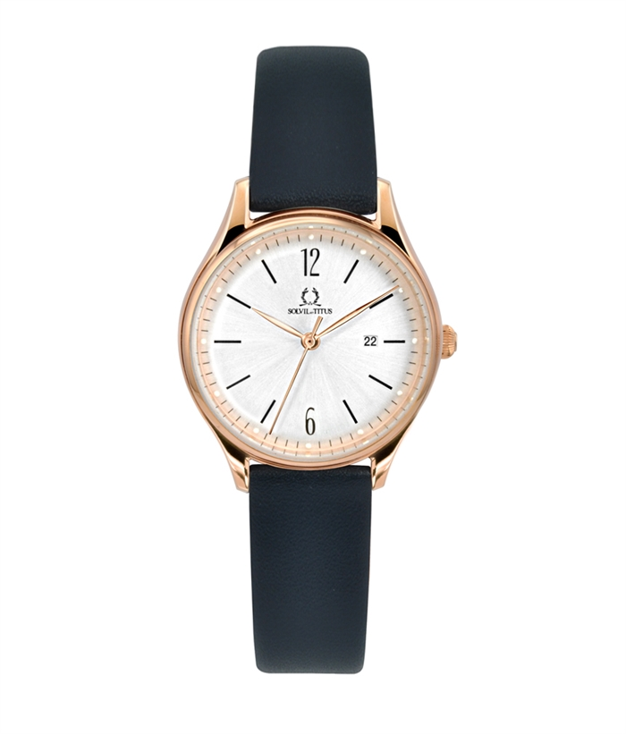 [WOMEN] Classicist 3 Hands Date Quartz Leather Watch [W06-03253-004]