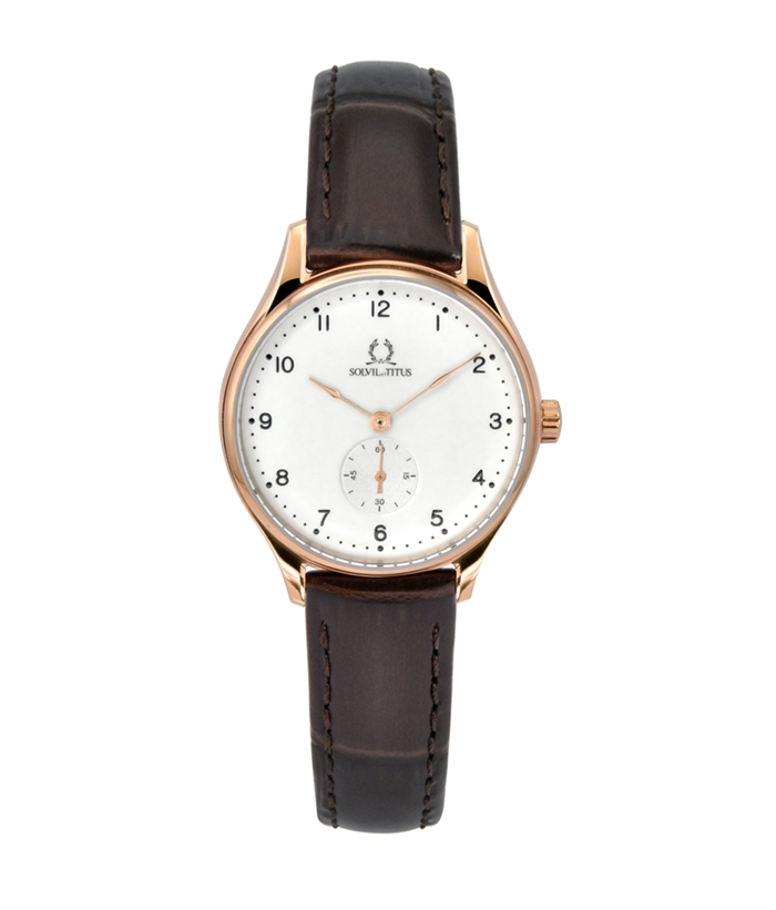 [WOMEN] Classicist 2 Hands Small Second Quartz Leather Watch [W06-03255-003]