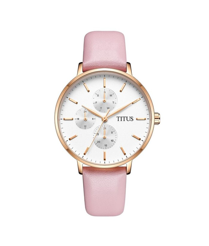 [WOMEN] Interlude Multi-Function Quartz Leather Watch [W06-03259-009]