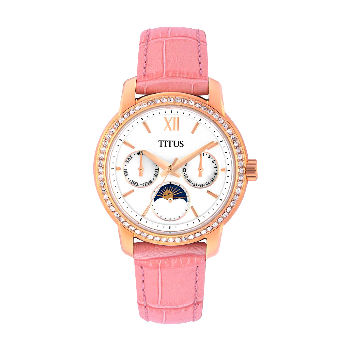 [WOMEN] Devot Multi-Function with Day Night Indicator Quartz Leather Watch [W06-03263-002]