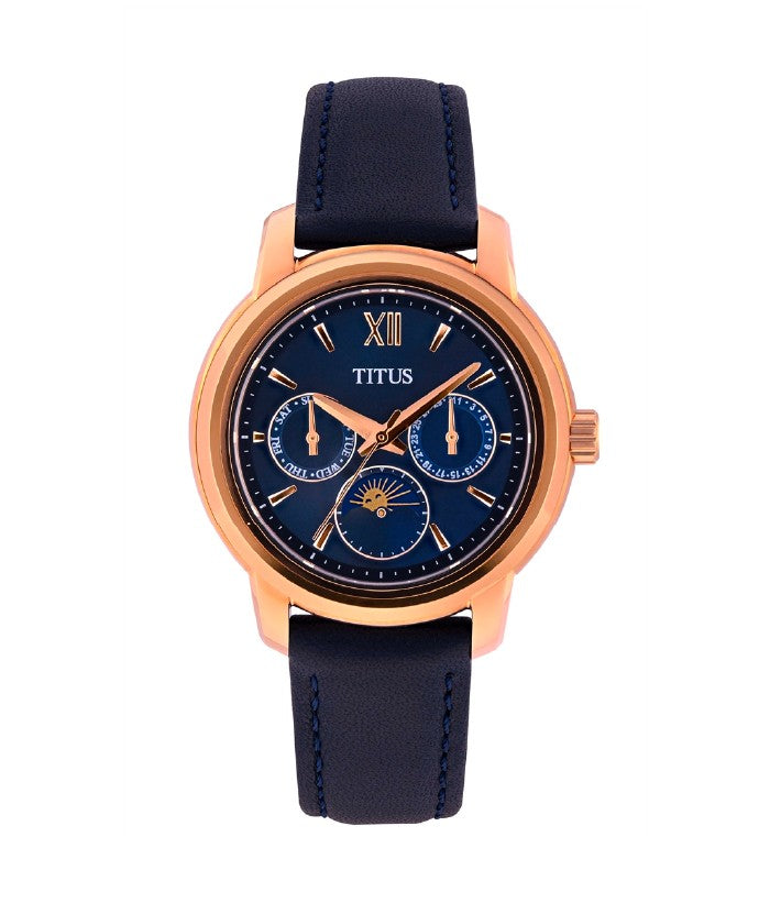 [WOMEN] Devot Multi-Function with Day Night Indicator Quartz Leather Watch [W06-03263-005]