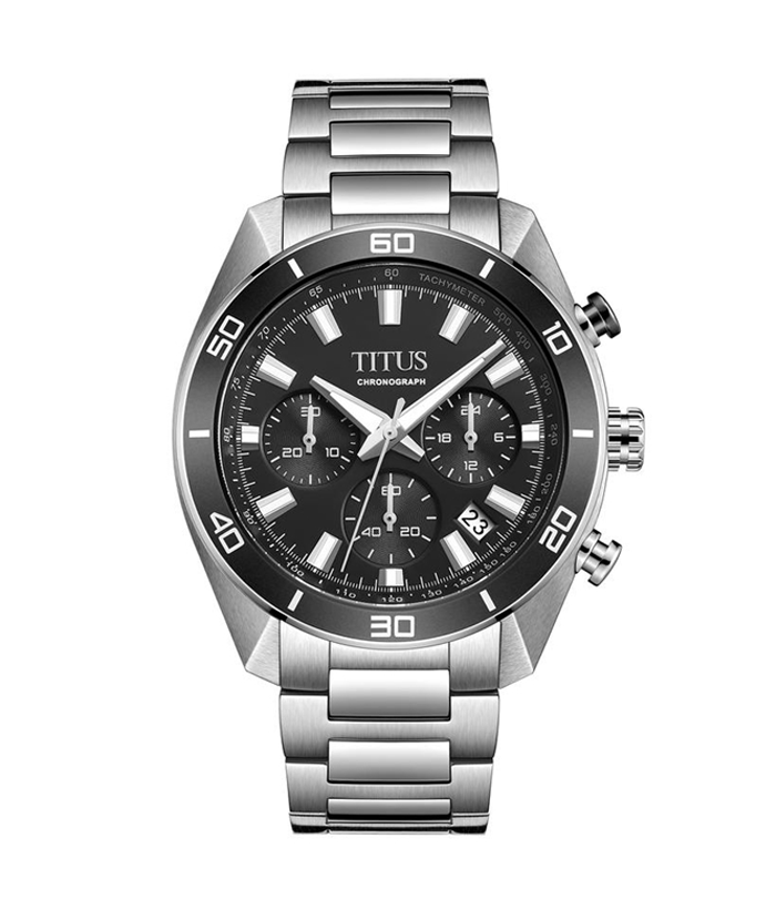 [MEN] Modernist Chronograph Quartz Stainless Steel Watch [W06-03265-001]